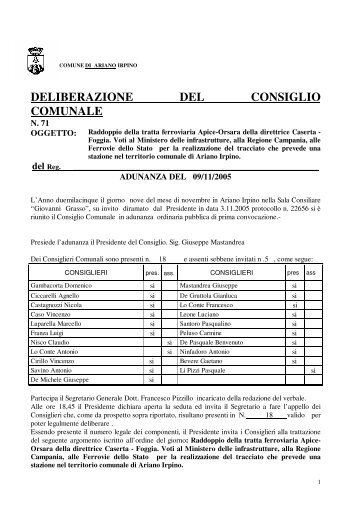 Raddoppio della tratta ferroviaria Apice-Orsara della direttrice Caserta