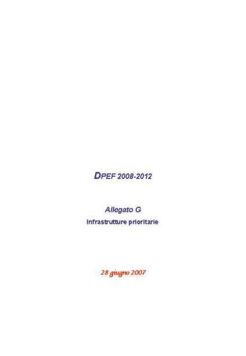 allegato G - Ministero delle infrastrutture e dei trasporti