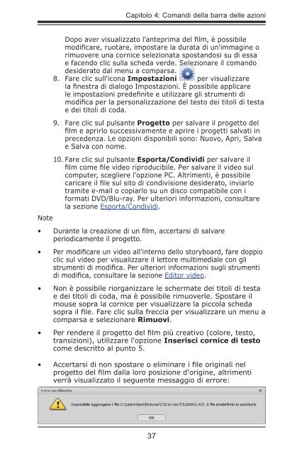 MANUALE PER L'UTENTE - ArcSoft