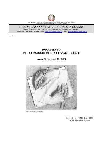 Documento finale classe III sez. C - Liceo Giulio Cesare
