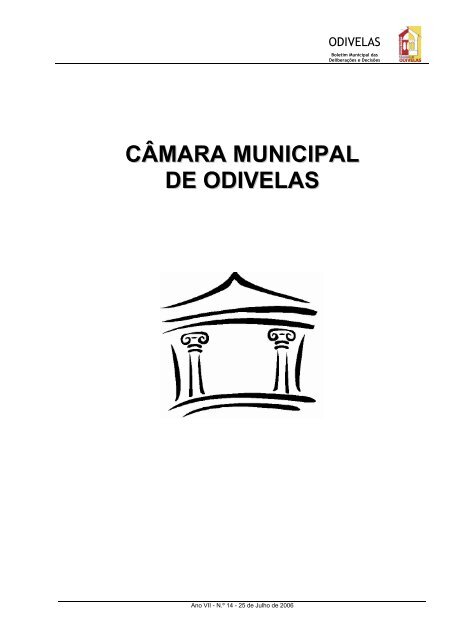 Boletim Municipal nº 14/2006 - Câmara Municipal de Odivelas