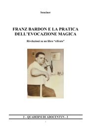 franz bardon e la pratica dell'evocazione magica - Ekiria