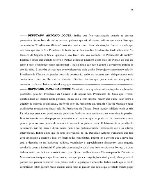 Acta da Sessão de Assembleia de 29/12 - Câmara Municipal de Alijó