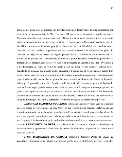 Acta da Sessão de Assembleia de 29/12 - Câmara Municipal de Alijó