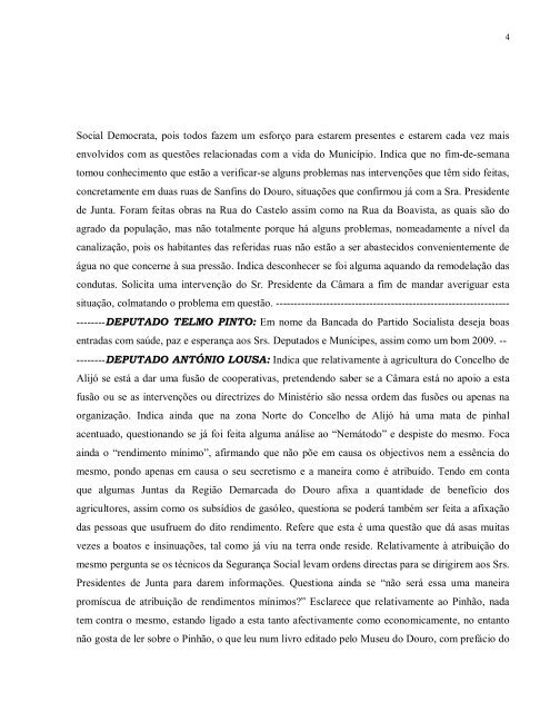 Acta da Sessão de Assembleia de 29/12 - Câmara Municipal de Alijó