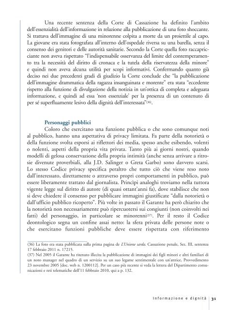 Privacy e giornalismo edizione 2012.pdf - Garante per la Protezione ...