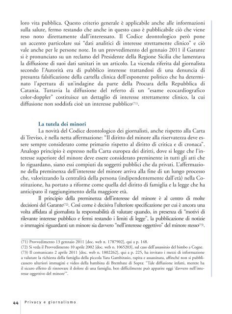 Privacy e giornalismo edizione 2012.pdf - Garante per la Protezione ...