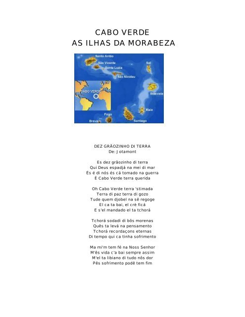 CABO VERDE AS ILHAS DA MORABEZA - Entrada