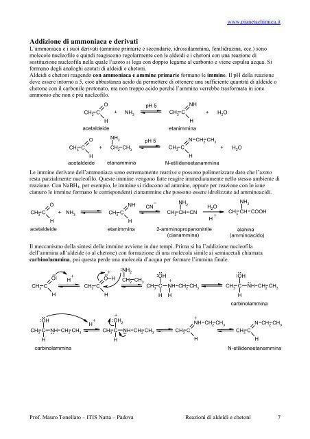 Reazioni di Aldeidi e Chetoni con Mecc.pdf - PianetaChimica