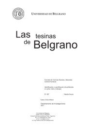 Las tesinas - Universidad de Belgrano