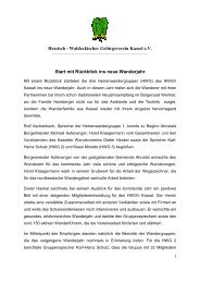 Waldeckischer Gebirgsverein Kassel eV Start mit Rückblick ins neue ...