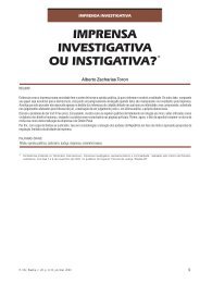 imprensa investigativa ou instigativa? - Conselho da Justiça Federal