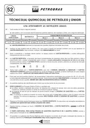 Técnico químico de petróleo júnior - Cesgranrio