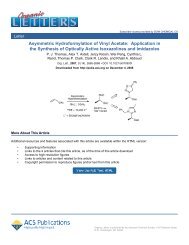 Asymmetric Hydroformylation of Vinyl Acetate: Application in the ...