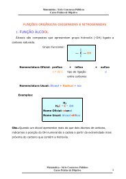 Funções Orgânicas Oxigenadas e Nitrogenadas - Curso Técnico de ...