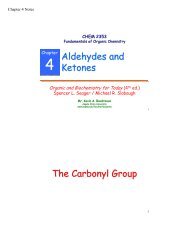 Aldehydes and Ketones The Carbonyl Group - Angelo State University