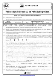 PROVA 52 - TÉCNICO(A) QUÍMICO DE PETRÓLEO JÚNIOR.indd