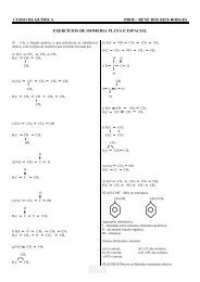 Exercícios de Isomeria Plana e Espacial