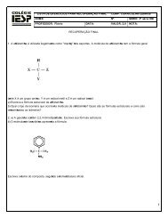 lista de exercicios para recuperação final comp. curricular