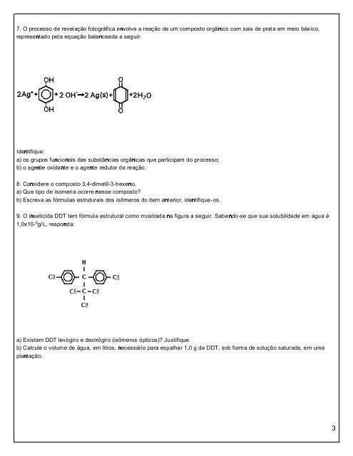 lista de exercicios para recuperação final comp. curricular