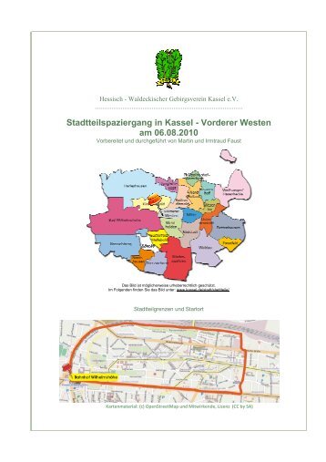 Stadtteilspazie spaziergang in Kassel - Vorderer am 06.08.2010 ...