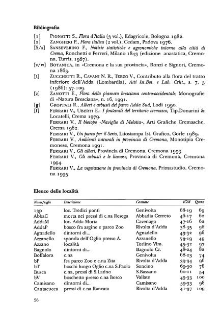 Contributo al censimento della flora cremasca - Biblioteca digitale ...