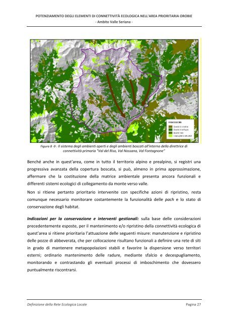 RELAZIONE DI PROGETTO - Parco delle Orobie Bergamasche