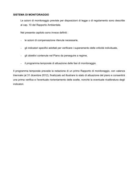 2 contenuti del piano territoriale infraregionale - Consorzio per la ...