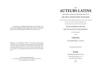 AUTEURS LATINS - latin, grec, juxta