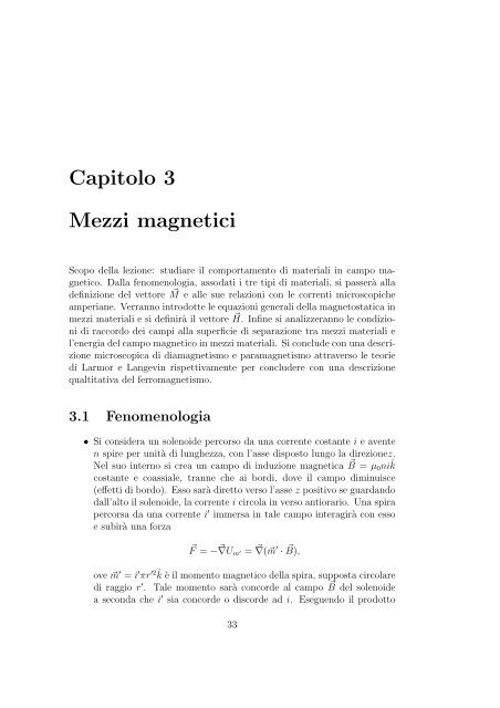 Dispense del corso di Elementi di Fisica della Materia - Skuola.net