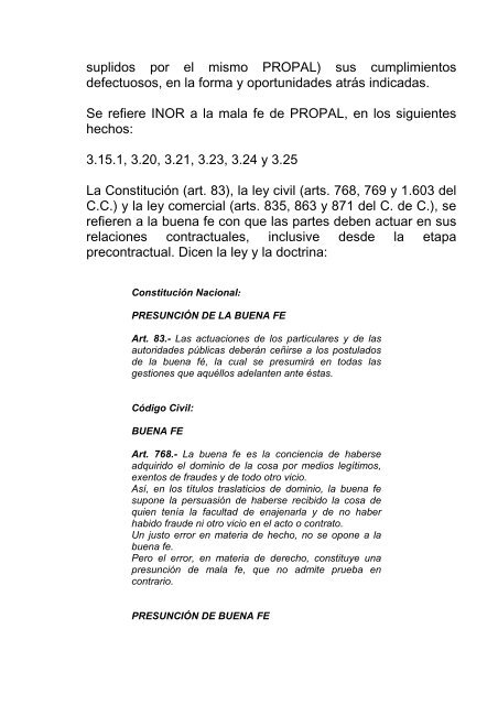 Inversiones e Ingenieros Orientales Ltda. Vs. Propal S.A.