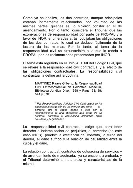 Inversiones e Ingenieros Orientales Ltda. Vs. Propal S.A.