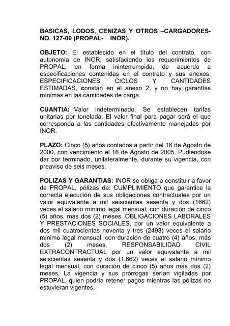 Inversiones e Ingenieros Orientales Ltda. Vs. Propal S.A.