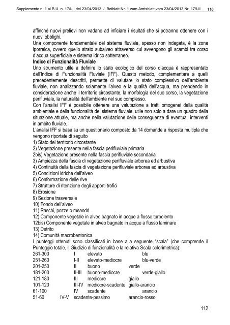 [84117] Supplemento n. 1 al Bollettino n. 17 del 23/04/2013