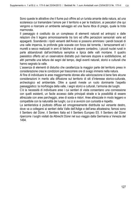 [84117] Supplemento n. 1 al Bollettino n. 17 del 23/04/2013