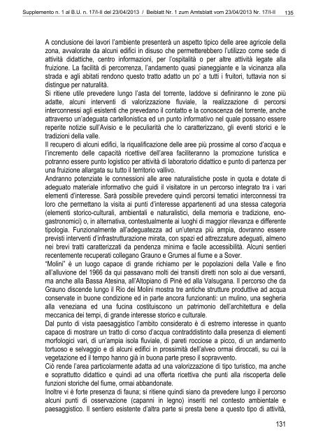 [84117] Supplemento n. 1 al Bollettino n. 17 del 23/04/2013