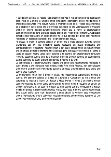 [84117] Supplemento n. 1 al Bollettino n. 17 del 23/04/2013