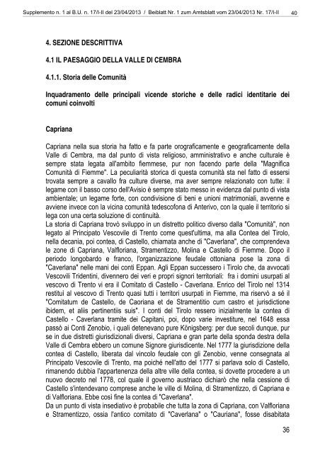 [84117] Supplemento n. 1 al Bollettino n. 17 del 23/04/2013