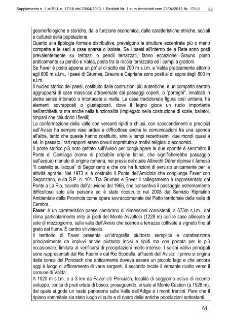 [84117] Supplemento n. 1 al Bollettino n. 17 del 23/04/2013