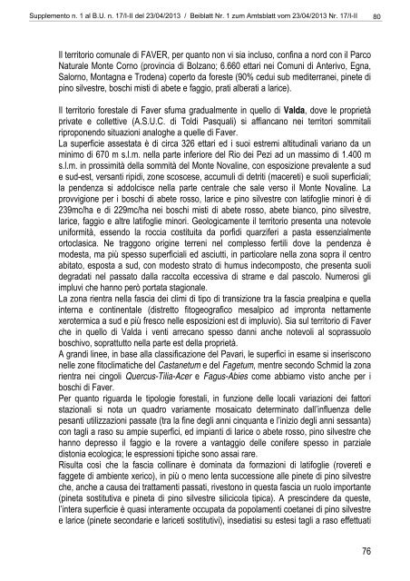 [84117] Supplemento n. 1 al Bollettino n. 17 del 23/04/2013