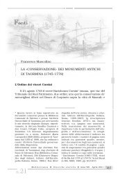 La «conservazione» dei monumenti antichi di Taormina