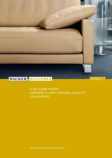 SIPELL® - A Silicone Finish - Wacker Chemie