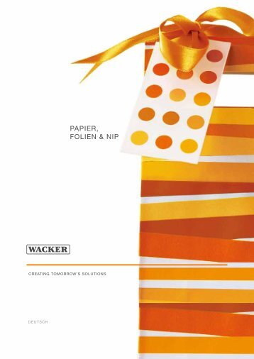 Papier, Folien & NIP - Wacker Chemie