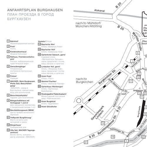 WACKER ACADEMY - Anfahrtsplan - Wacker Chemie