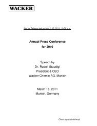Speech Dr. Staudigl (PDF | 61 KB) - Wacker Chemie
