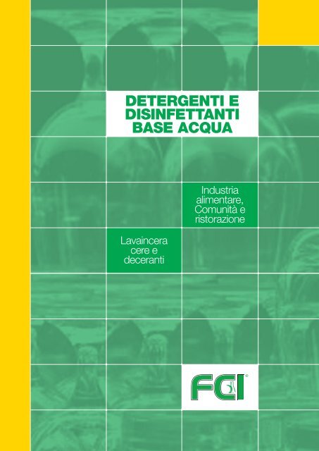 detergenti e disinfettanti base acqua - Forniture chimiche industriali