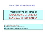 Introduzione Laboratorio di chimica generale e inorganica