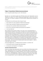 Folge 3: Quantitative Medienresonanzanalysen - JP|KOM GmbH