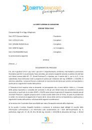 Cassazione Civile, Sez. III, 18 aprile 2012, n. 6061 - Diritto Bancario