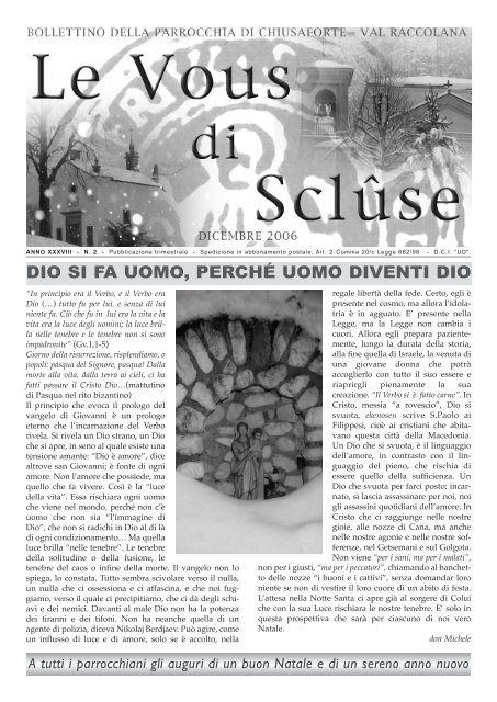 Dicembre 2006 - Chiusaforte(Ud)